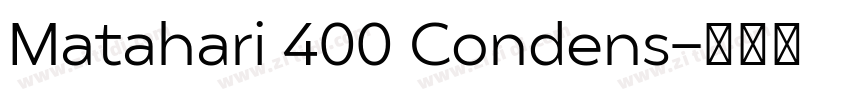 Matahari 400 Condens字体转换